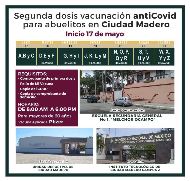 Photo of Lunes inicia la vacunación en Madero
