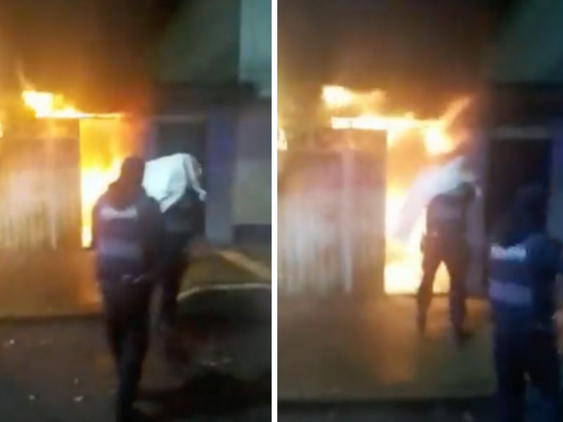 Photo of Policías de CDMX salvan a abuelitos de incendio