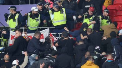 Photo of Vetan aficionados húngaros tras bronca en Wembley