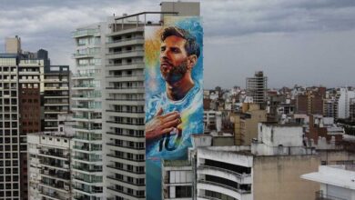 Photo of Revelan mural de Lionel Messi en su natal Rosario