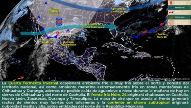 Photo of Ingresa al país cuarta tormenta invernal de la temporada