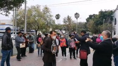 Photo of Cierran calle frente a Presidencia Municipal