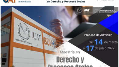 Photo of Oferta la UAT nueva Maestría en Derecho y Procesos Orales