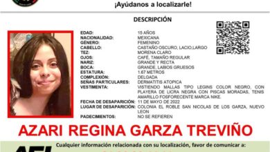 Photo of Ayúdanos a encontrar a Azari Regina; tiene 15 años y desapareció en Nuevo León