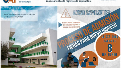Photo of Extienden fecha de registro de aspirantes en la Facultad de Enfermería UAT Victoria