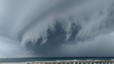 Photo of “Nube cinturón” se observó en la playa Miramar