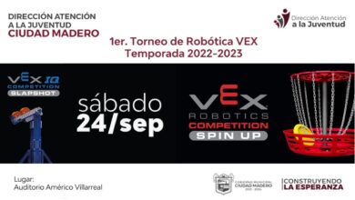 Photo of Invitan a Participar en el Primer Torneo de VEX Robotics en Ciudad Madero