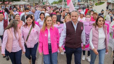 Photo of Encabeza alcalde de Ciudad Madero y presidenta de DIF municipal “Caminata Rosa”