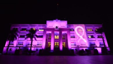 Photo of Tamaulipas ilumina de rosa Palacio de Gobierno para concientizar sobre prevención de cáncer de mama