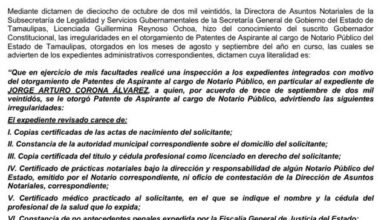 Photo of Revocan una notaria en Tampico y dos patentes