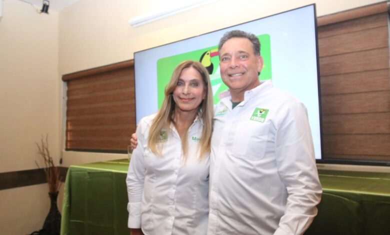 Maki Ortiz y Eugenio Hernández, candidatos al Senado por el Partido Verde.