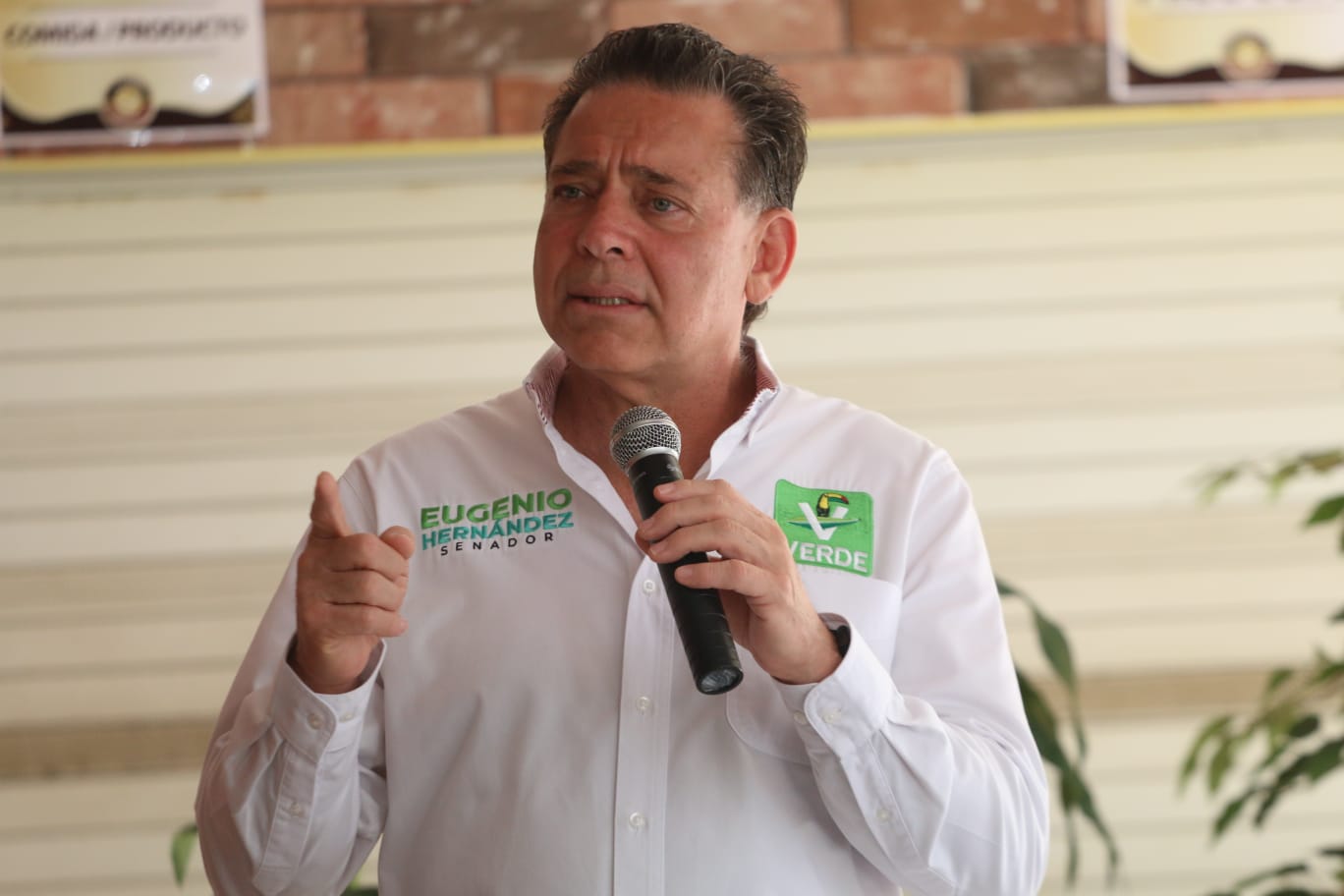 Eugenio Hernández Flores, candidato del Partido Verde al Senado de la República.