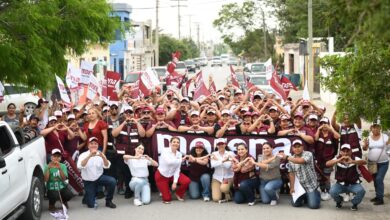 Photo of Casa por casa, Olga Sosa lleva el mensaje del bienestar que significa Morena