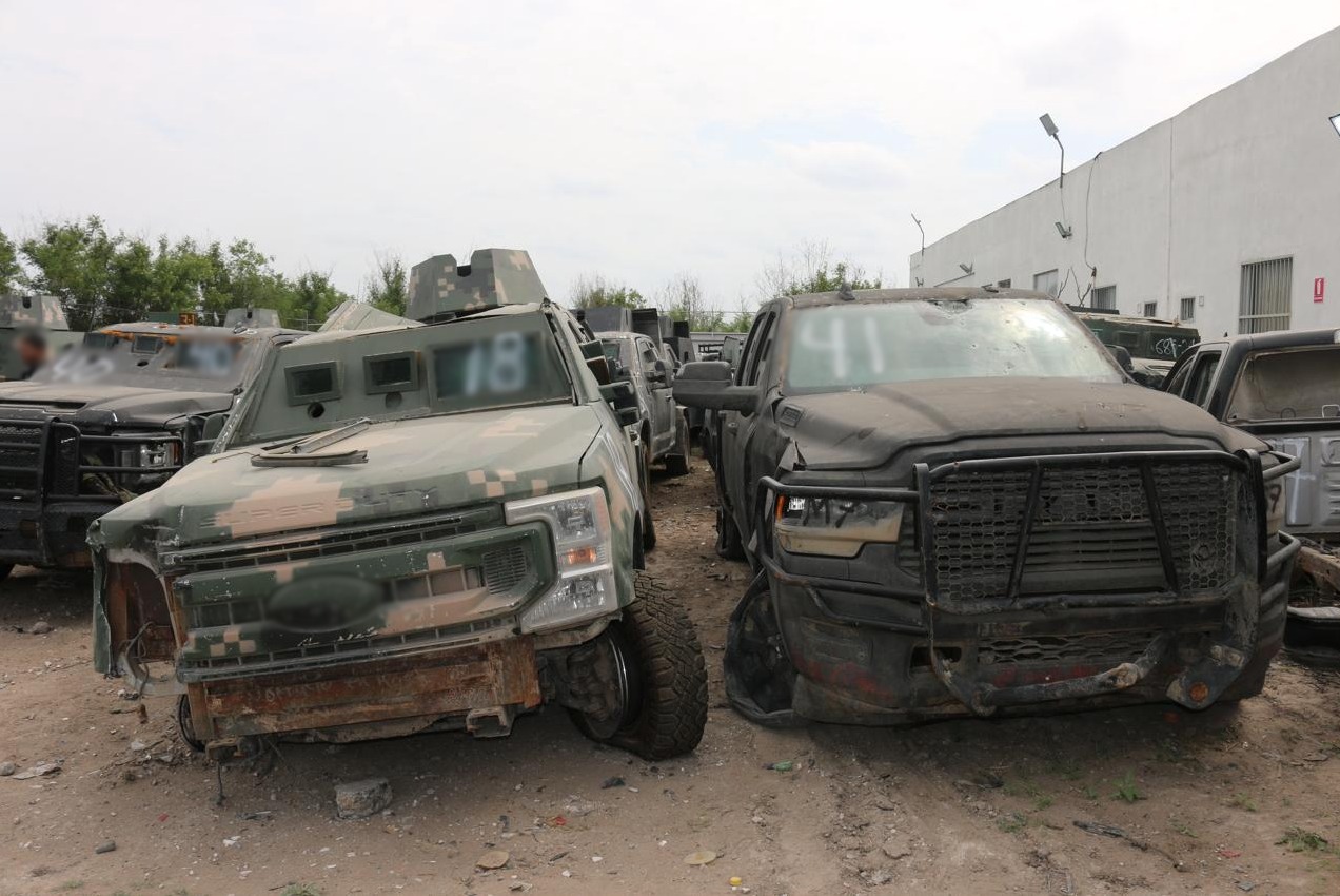 Los vehículos blindados son destruidos en la FGR.