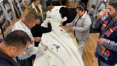Photo of Recuerdan con Manta de la Memoria a migrantes ausentes
