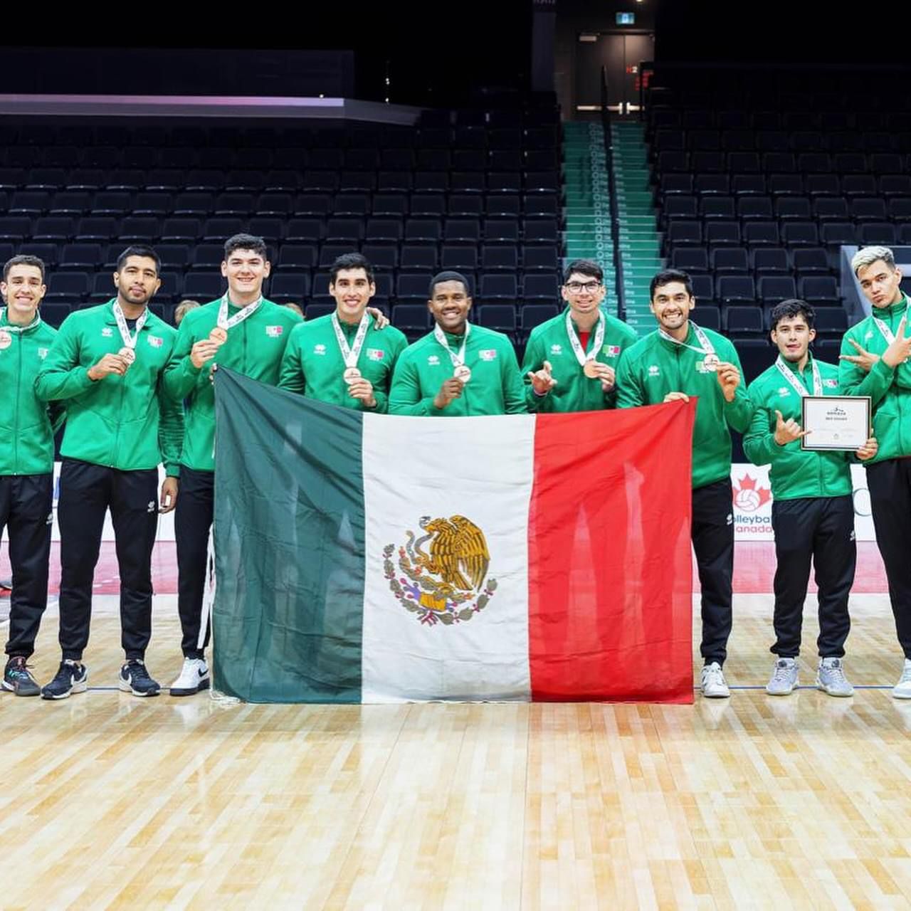 La selección de Voleibol de México ganó la medalla de bronce.