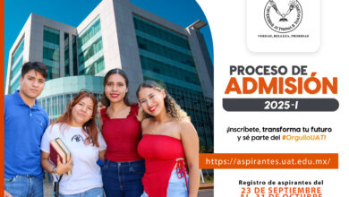 Photo of La UAT abre el proceso de admisión para el ciclo 2025-1