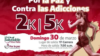 Photo of Preparan carrera “Por la Paz y Contra las Adicciones”