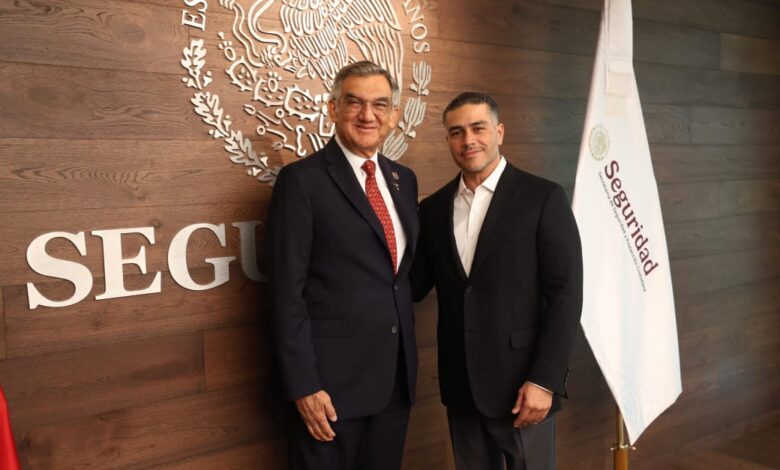 El Gobernador Américo Villarreal Anaya sostuvo este día una reunión de trabajo con el secretario de Seguridad y Protección Ciudadana, Omar García Harfuch.