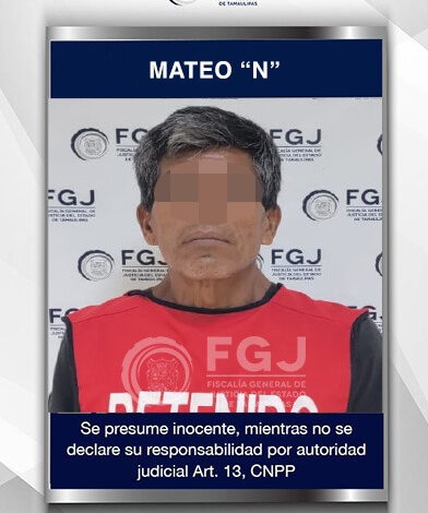 Mateo N, pasará 50 años en prisión por secuestro agravado.