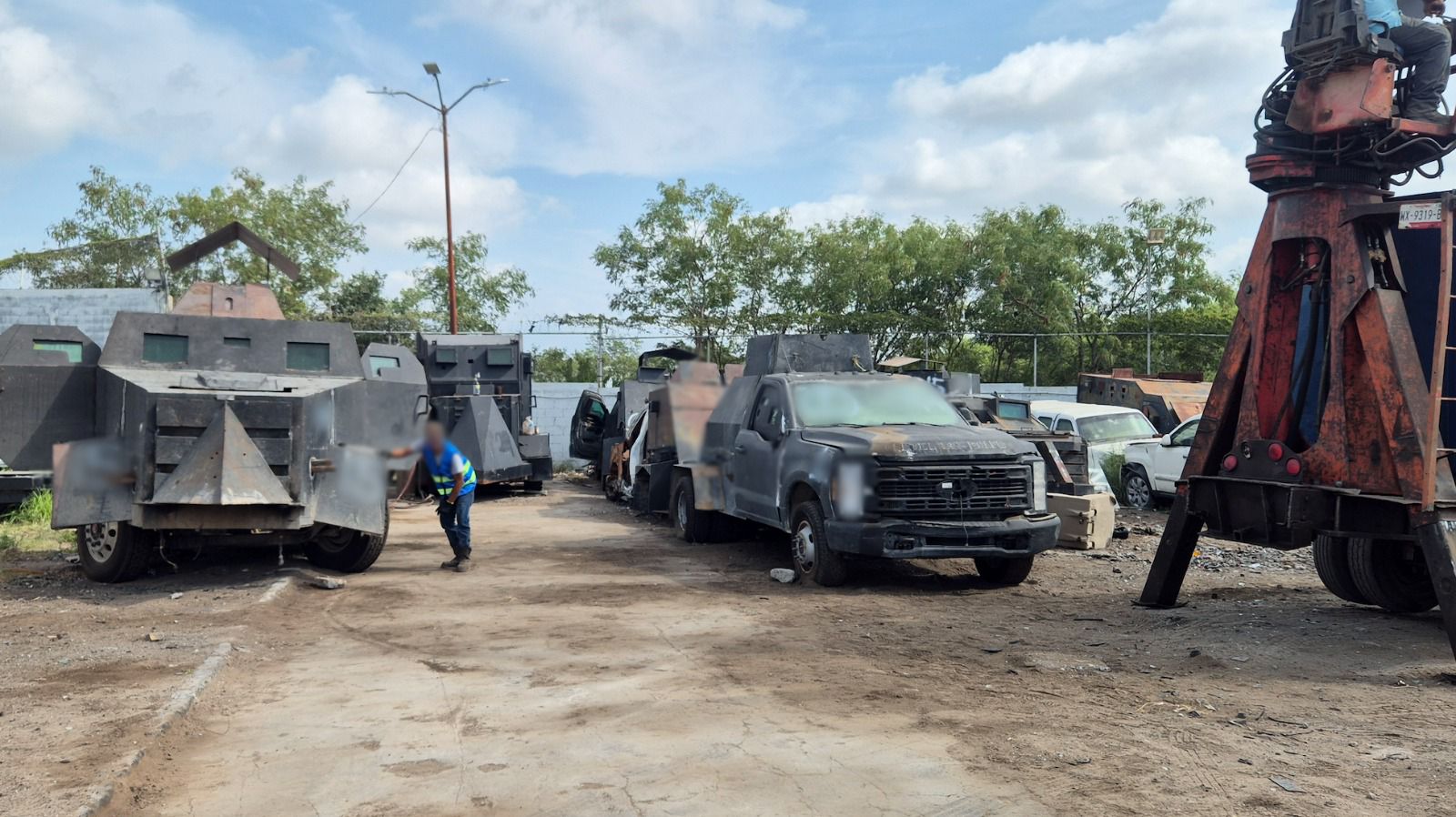 Los vehículos con blindaje artesanal fueron asegurados mayormente en municipios de la frontera.