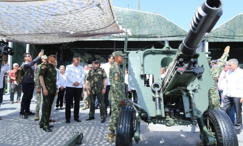 El Gobernador inauguro en Reynosa la Exposición Militar “La Gran Fuerza de México”.