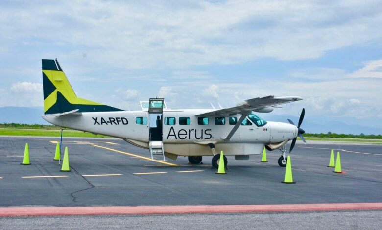 La aerolínea Aerus fortalece la conectividad desde el centro del estado.