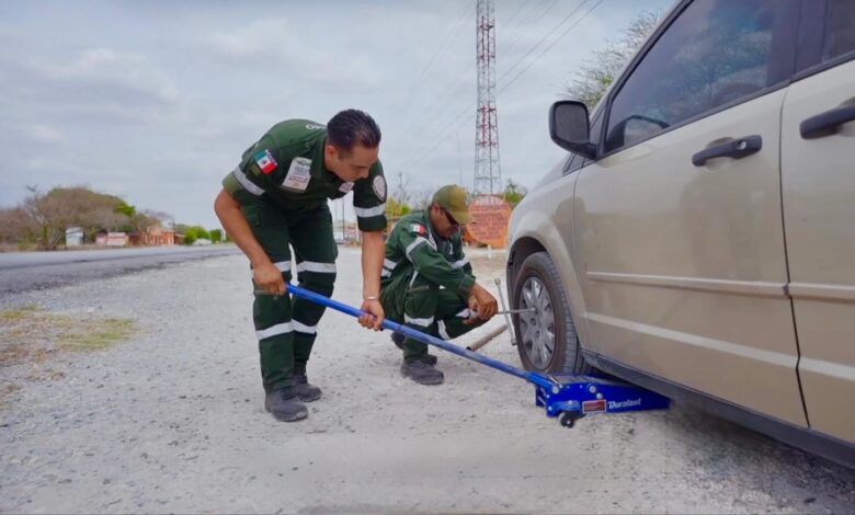 Los Ángeles Verdes ofrecen asistencia mecánica y turística en el camino, sin costo alguno y todos los días del año.