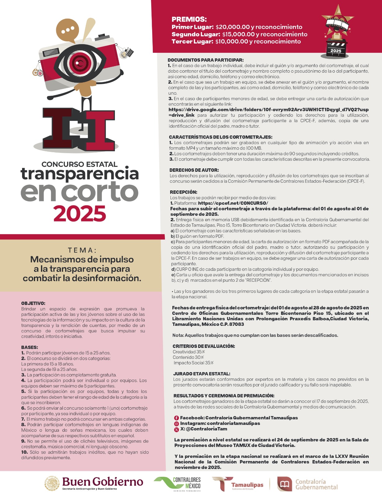 transparencia en corto