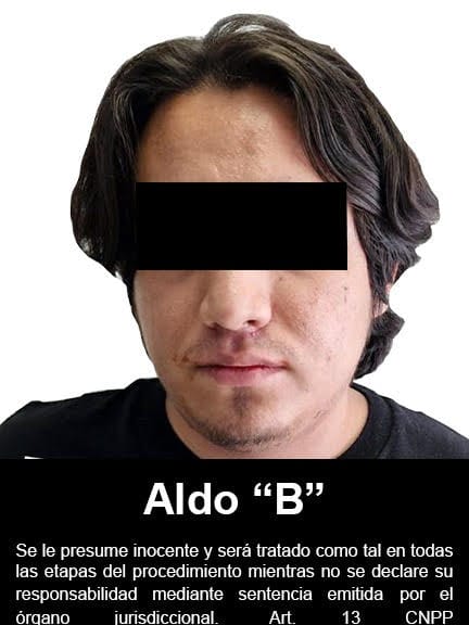 Aldo Iván "B" es acusado del delito de trata de personas en su modalidad de beneficiarse de explotación pornográfica y prostitución.