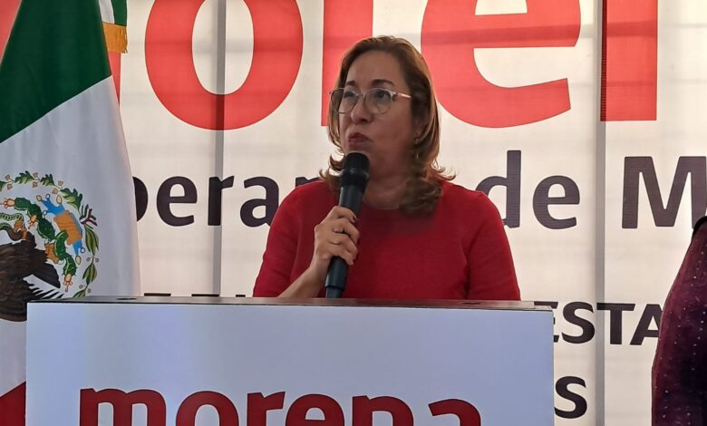 La presidenta del Comité Ejecutivo Estatal de Morena Tamaulipas, María Guadalupe Gómez Núñez, calificó de “carroñeros” al PAN.