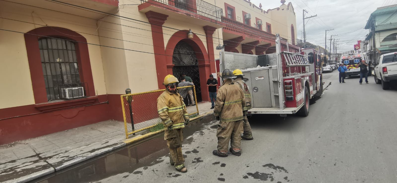 El flamazo se registró en la cocina de la escuela primaria.