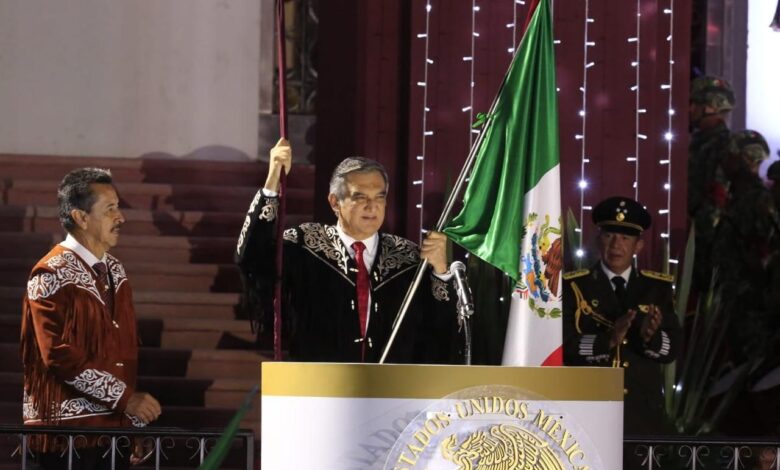 El Gobernador Américo Villarreal Anaya encabezó la ceremonia del 215 aniversario del Grito de Independencia.