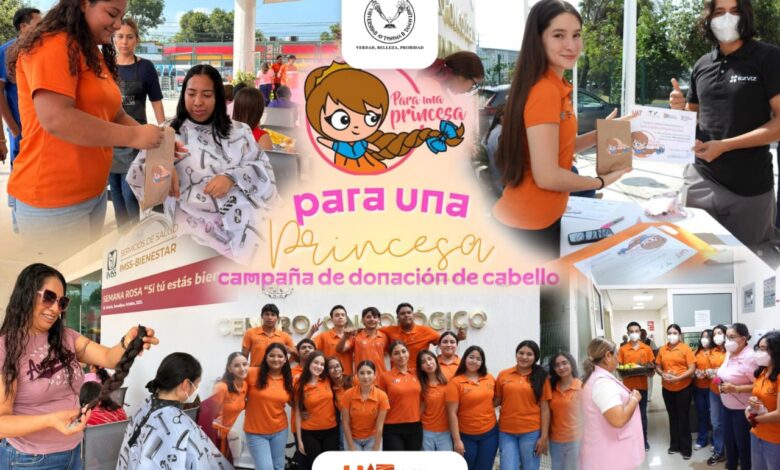 Como parte de la campaña permanente “Para una Princesa”, se recolectaron 80 trenzas de cabello que fueron donadas.