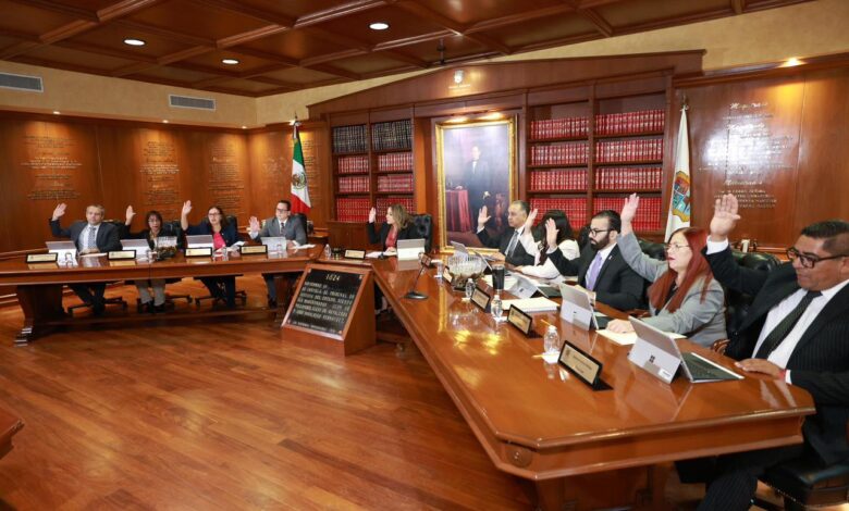 En sesión del Pleno del Supremo Tribunal de Justicia, se aprobó que los expedientes sean asignados de manera aleatoria.