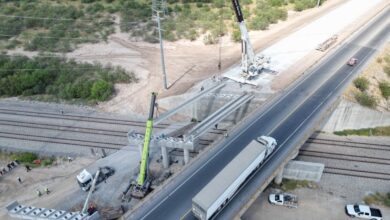Photo of Avanza rehabilitación del puente en la carretera MEX II