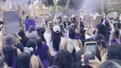 Photo of 8M: Tamaulipas se pinta de morado, mujeres toman las calles