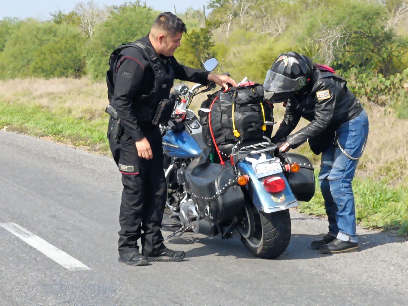 La Guardia Estatal implementó un operativo de acompañamiento a los motociclistas que tienen como destino El Salvador.