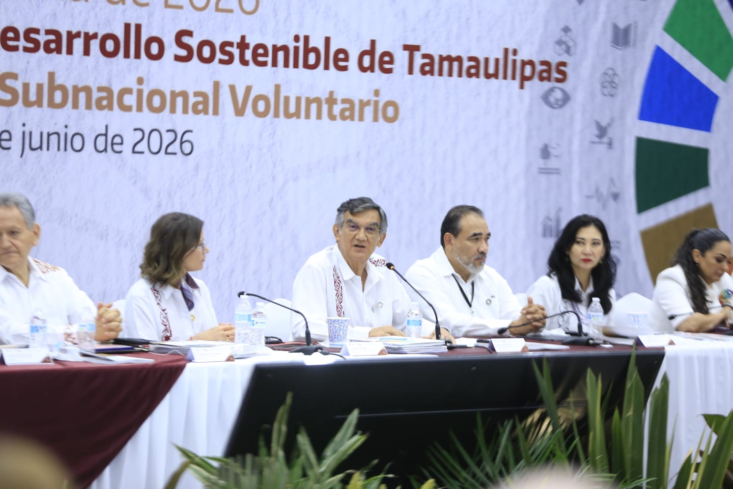Durante la primera sesión ordinaria 2026 del Consejo Estatal de la Agenda 2030 para el Desarrollo Sostenible de Tamaulipas, el gobernador llevó a cabo también la presentación del Segundo Informe Subnacional Voluntario.