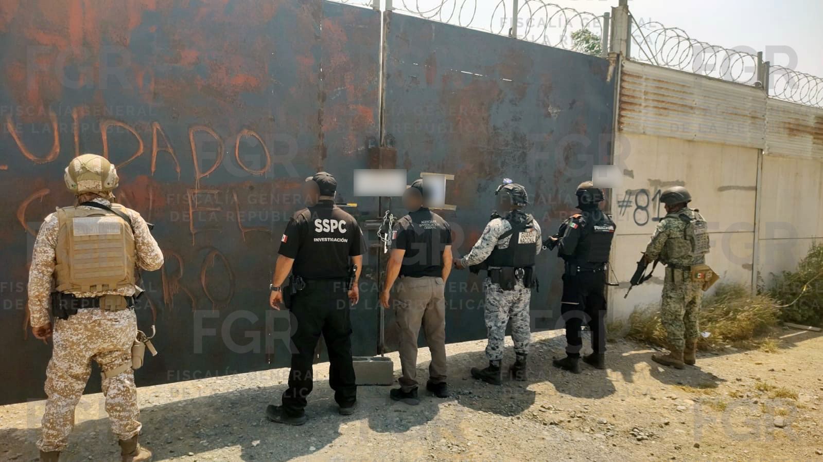 El cateo se realizó en un predio ubicado en la colonia Durazno, municipio de García, Nuevo León.